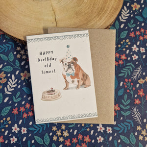 Old Timer - Greetings Card