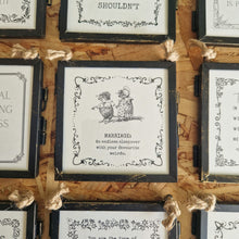 Load image into Gallery viewer, Marriage | Black Hanging Metal Frame