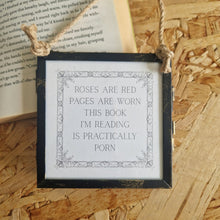 Load image into Gallery viewer, Roses are Red | Black Hanging Metal Frame