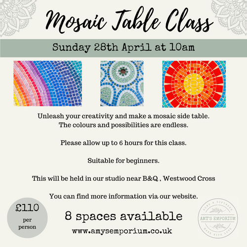 Mosaic Table Class