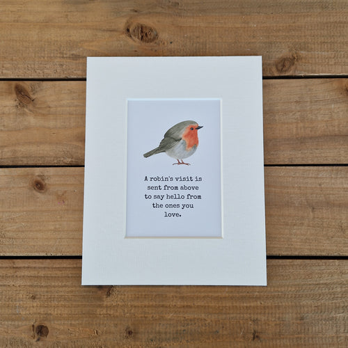 Robin - Mounted Print