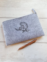 Load image into Gallery viewer, Embroidered Felt Pouch