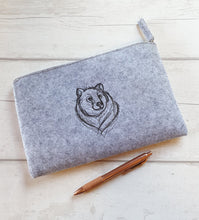 Load image into Gallery viewer, Embroidered Felt Pouch