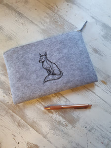 Embroidered Felt Pouch