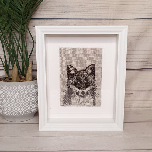 Fox Embroidered Frame