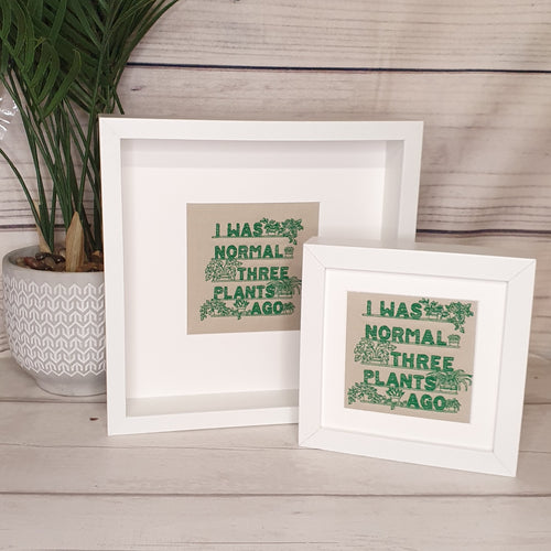 Plant Embroidered Frame