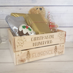 Engraved Christmas Eve Crate