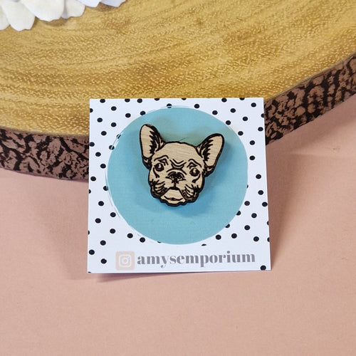 French Bulldog Pin Badge