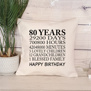 Milestone Birthday Cushion
